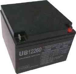 12 volt 26 amp maintainence free sealed lead acid battery