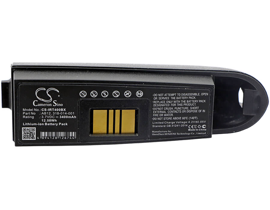 3.7V, 3400mAh, Li-ion Battery fits Intermec, Ip3, Ip4, 12.58Wh