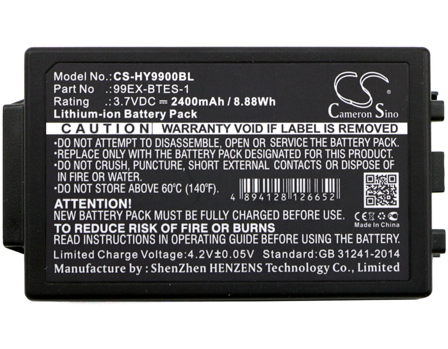 3.7V, 2400mAh, Li-ion Battery fits Honeywell, 99exhc, 99gx, 8.88Wh
