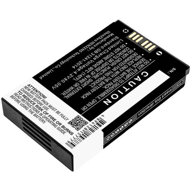 3.7V, 3800mAh, Li-Polymer Battery fits Newland, Mt60, Mt60e, 14.06Wh