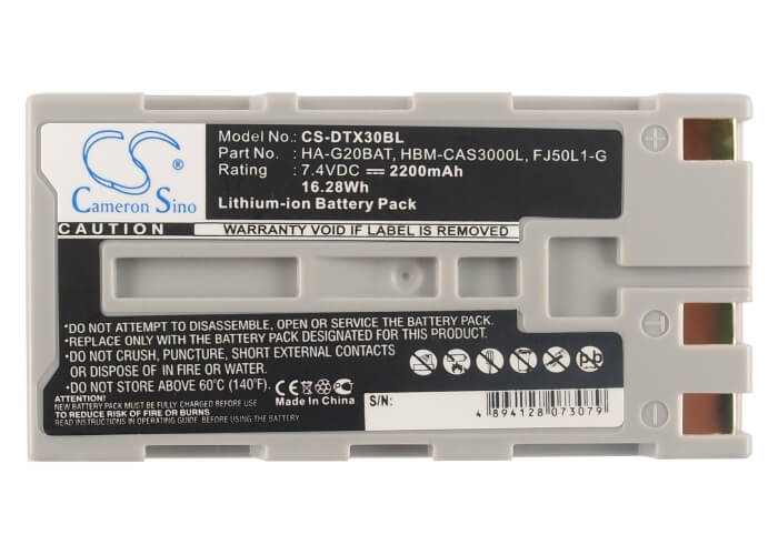 7.4V, 2200mAh, Li-ion Battery fits Hioki, Lr8510, Lr8511, 16.28Wh