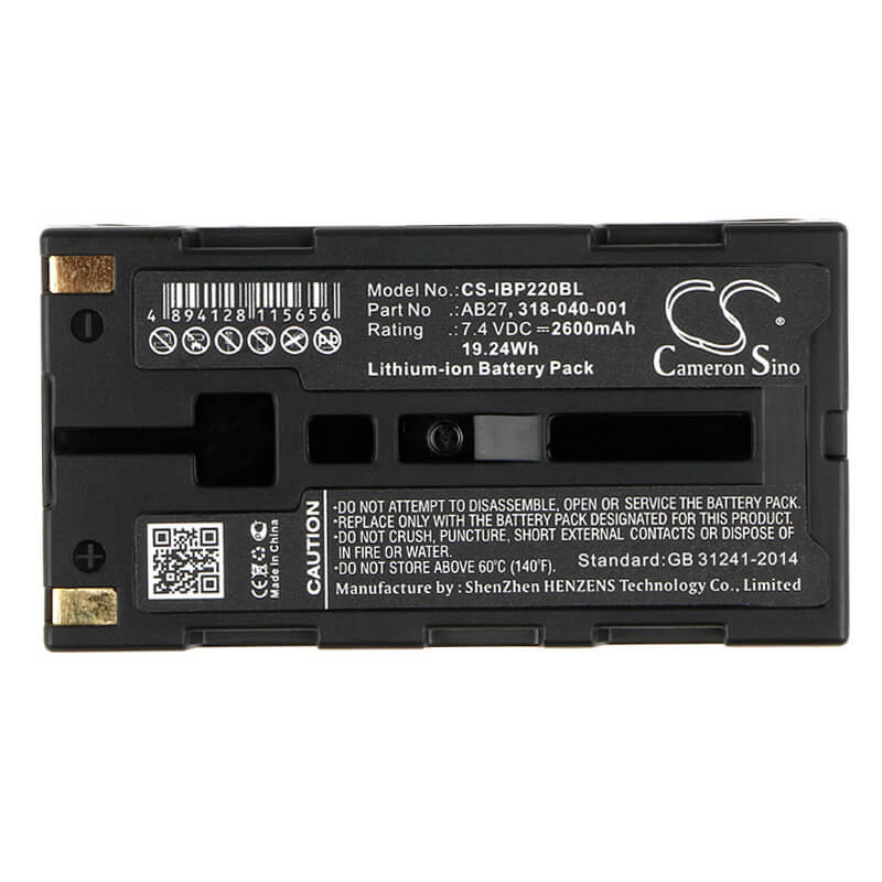 7.4V, 2600mAh, Li-ion Battery fits Intermec, Fieldpro, Mp350, 19.24Wh