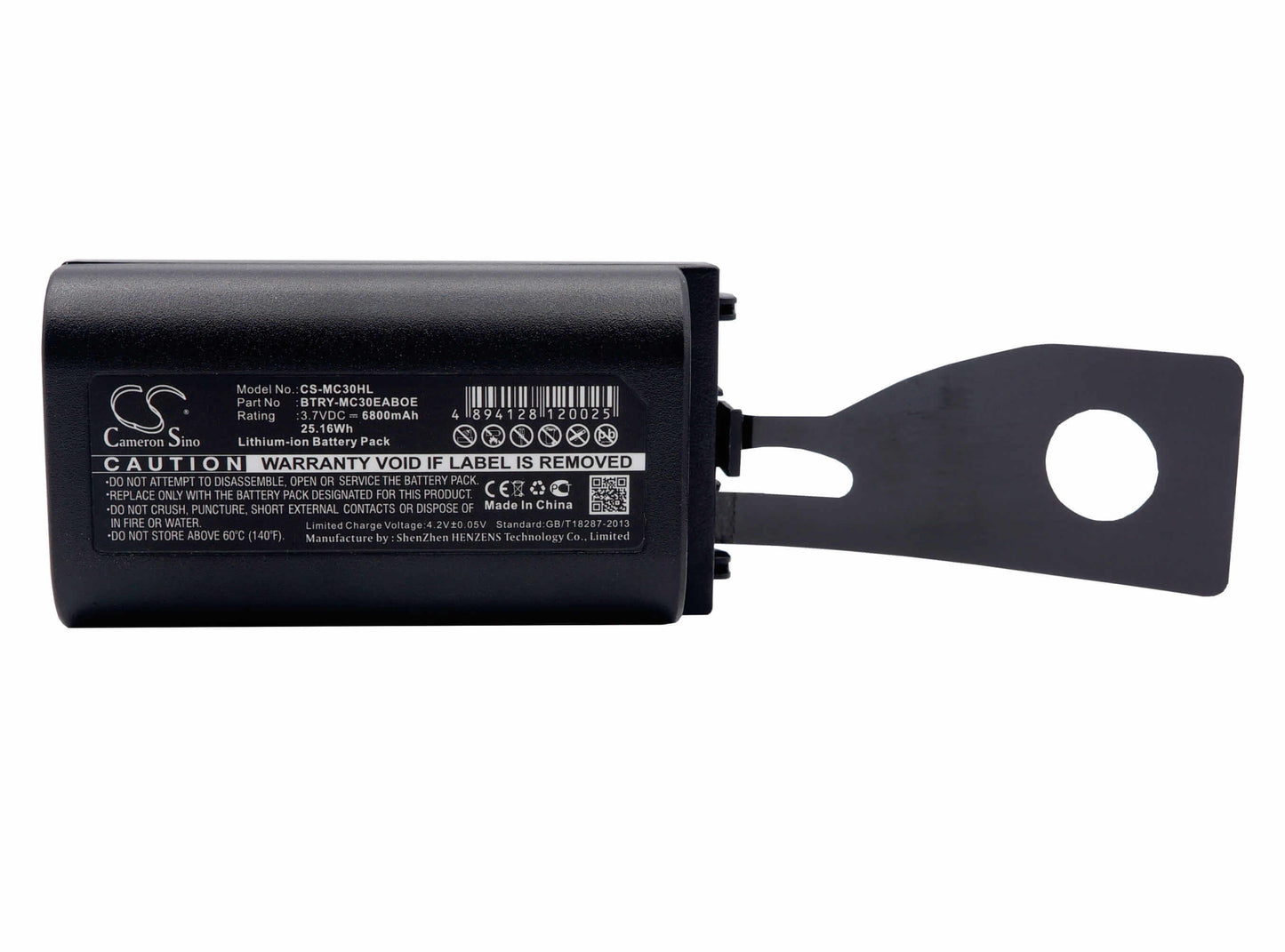 3.7V, 6800mAh, Li-ion Battery fits Symbol, Mc30, Mc3000, 25.16Wh