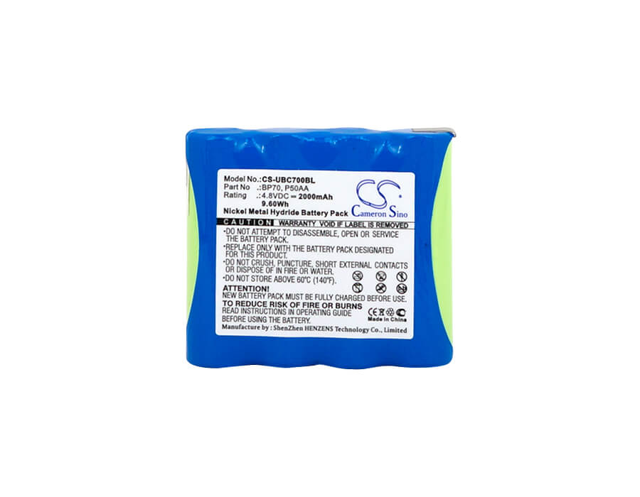 4.8V, 2000mAh, Ni-MH Battery fits Uniden, Bearcat Bc70xlt, Bf003rf, 9.6Wh
