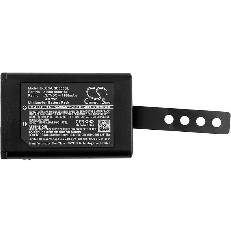 3.7V, 1100mAh, Li-ion Battery fits Unitech, Rd650, Srd650, 4.07Wh