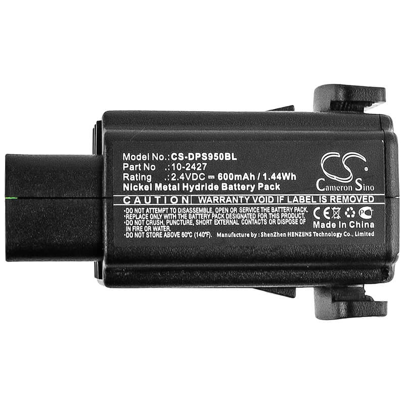 2.4V, 600mAh, Ni-MH Battery fits Datalogic, 959, Powerscan Rf, 1.44Wh