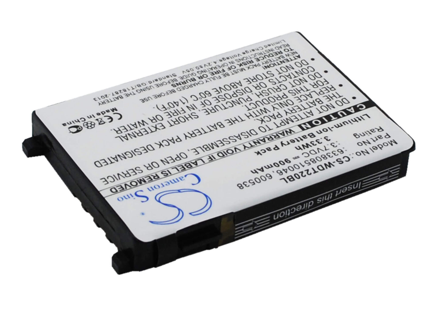 3.7V, 900mAh, Li-ion Battery fits Falcon, Pt40, Pt40 Pdt, 3.33Wh