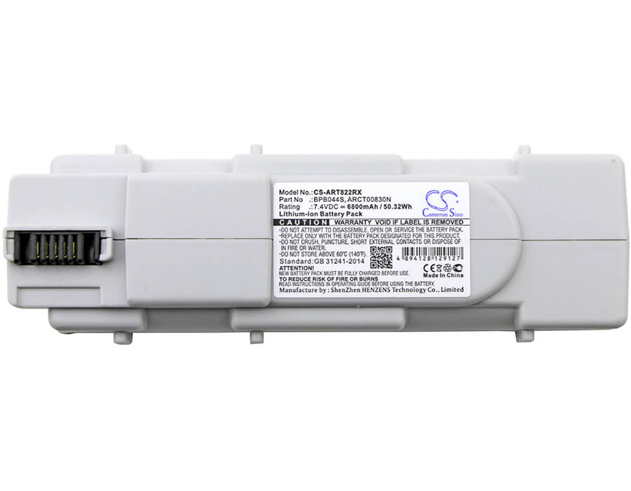 White, 7.4V, 6800mAh, Li-ion Battery fits Arris, Mg5000, Mg5220, 50.32Wh