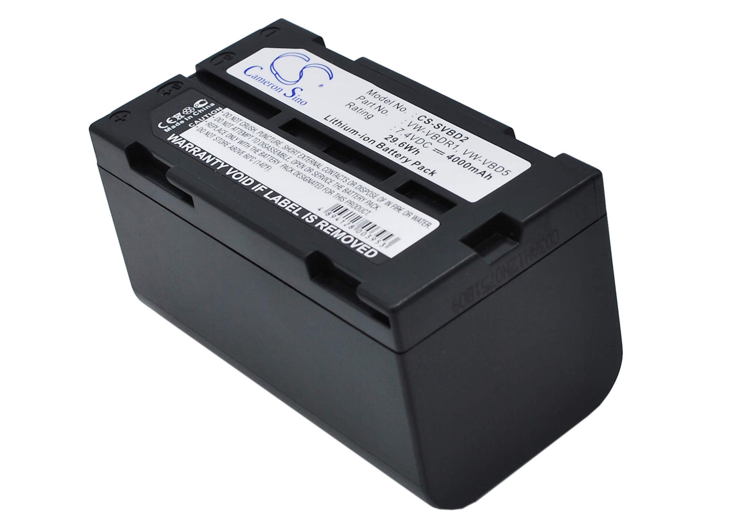 7.4V, 4000mAh, Li-ion Battery fits Panasonic, Ag-bp15p, Ag-bp25, 29.6Wh
