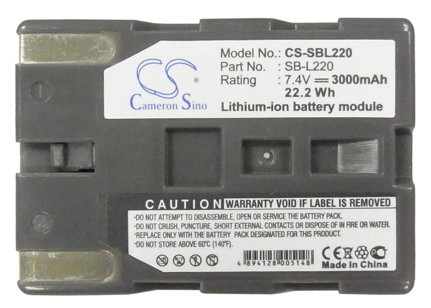 7.4V, 3000mAh, Li-ion Battery fits Leaf, Afi-ii 7, Aptus 22, 22.2Wh