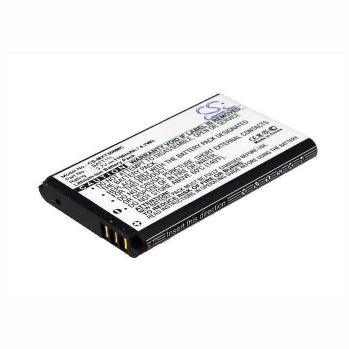 3.7V, 1100mAh, Li-ion Battery fits Vivitar, Dvr-820hd, Dvr-865hd, 4.07Wh