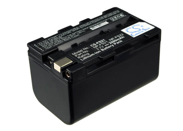 3.7V, 2880mAh, Li-ion Battery fits Sony, Dcr-pc1, Dcr-pc1e, 10.656Wh