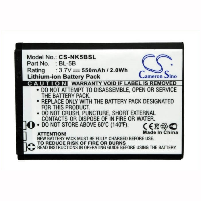 Camera 3.7V, 550mAh, Li-ion Battery fits Gps Tracker, Gt102, Tk102, 2.035Wh