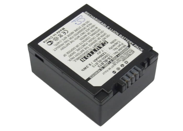 7.4V, 1250mAh, Li-ion Battery fits Panasonic, Lumix Dmc-g1, Lumix Dmc-g1 Slr, 9.25Wh