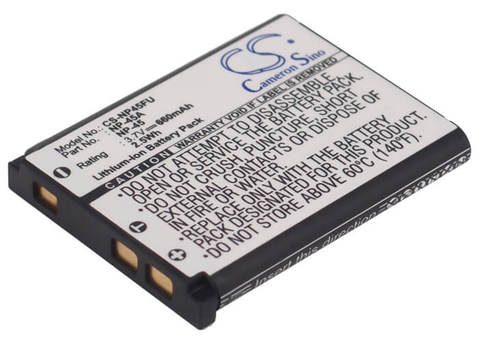 Camera 3.7V, 660mAh, Li-ion Battery fits Medion, Life P86121, Life P86123, 2.442Wh