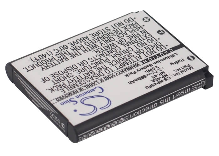 Camera 3.7V, 660mAh, Li-ion Battery fits Medion, Life P86121, Life P86123, 2.442Wh