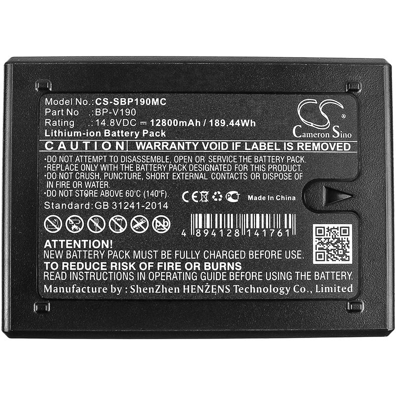 14.8V, 12800mAh, Li-ion Battery fits Red, Epic, One, 189.44Wh