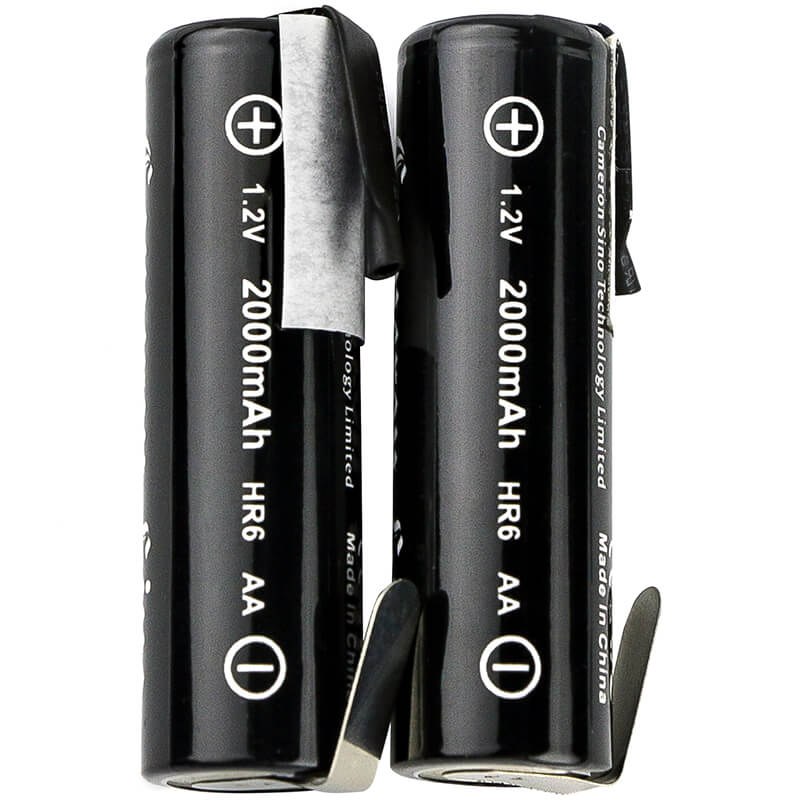 1.2V, 2000mAh, Ni-MH Battery with other tabs fits Cameron Sino, Aa, Am3, 2.4Wh