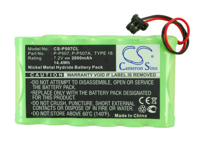 7.2V, 2000mAh, Ni-MH Battery fits Panasonic, Kx-tg2000, Kx-tg2000b, 14.4Wh