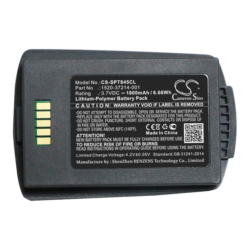 3.7V, 1800mAh, Li-Polymer Battery fits Spectralink, 8400, 8450, 6.66Wh