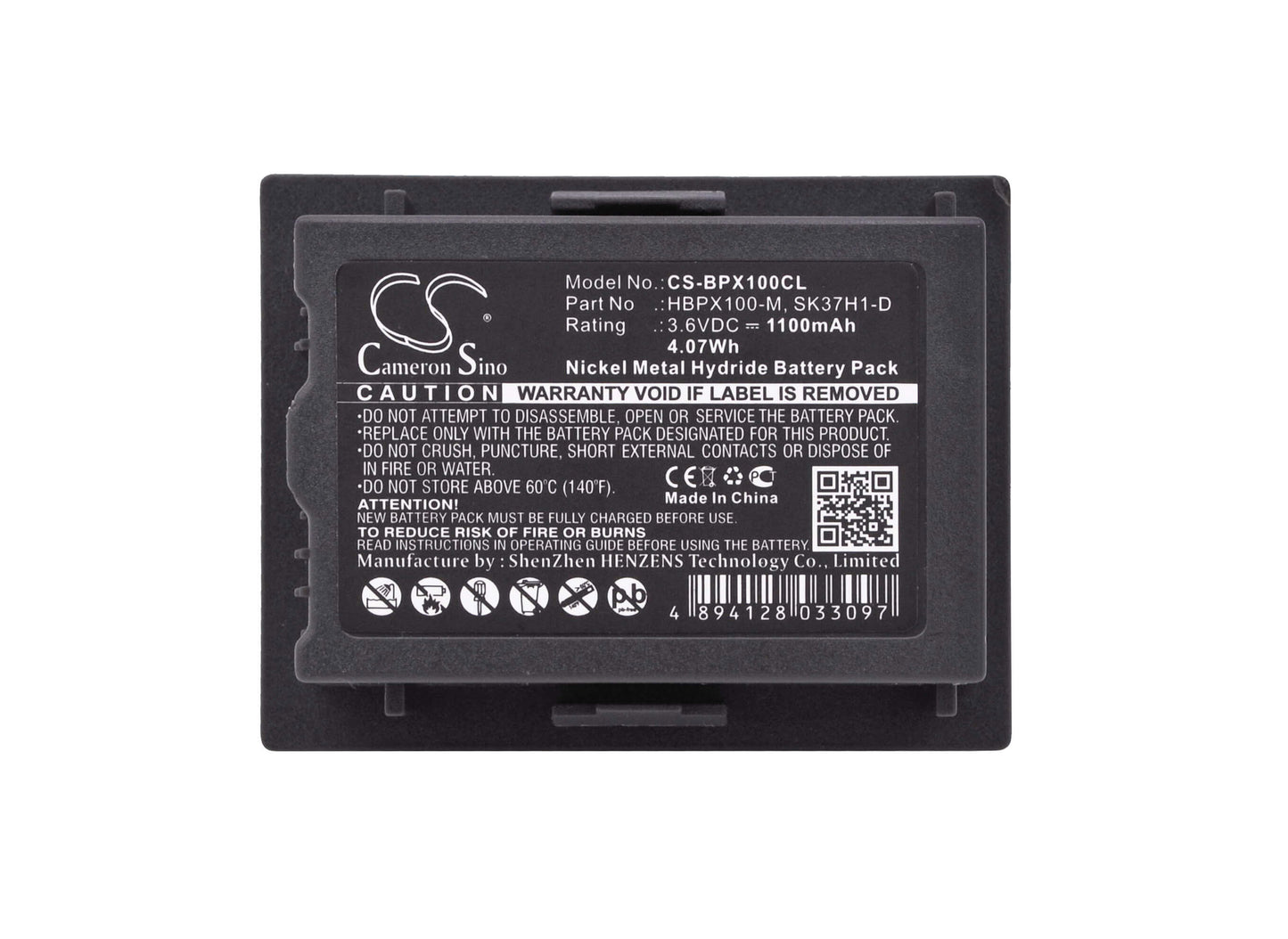 3.6V, 1100mAh, Ni-MH Battery fits Nortel, 2211, Nttq5010, 3.96Wh