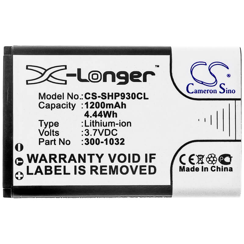 3.7V, 1200mAh, Li-ion Battery fits Shoretel, Ip930d, 4.44Wh