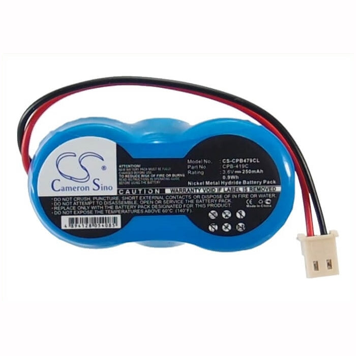 3.6V, 250mAh, Ni-MH Battery fits Cobra, An-8521, Cp-479, 0.9Wh