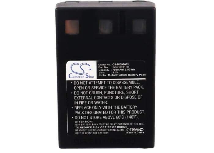 3.6V, 700mAh, Ni-MH Battery fits Nec, Dect 1000, 2.52Wh
