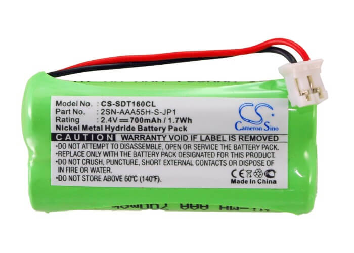 2.4V, 700mAh, Ni-MH Battery fits Sagem, D16t, D16t Duo, 1.68Wh