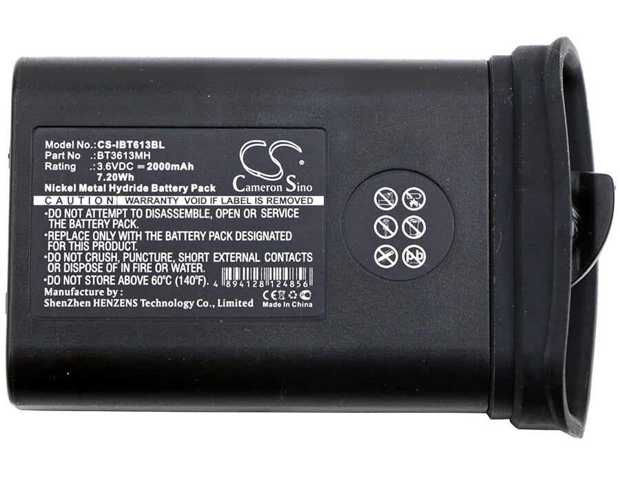 3.6V, 2000mAh, Ni-MH Battery fits Itowa, 1406008, Winner, 7.2Wh