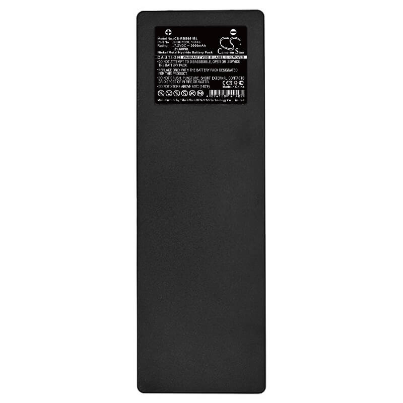 7.2V, 3000mAh, Ni-MH Battery fits Scanreco, 16131, 590, 21.6Wh