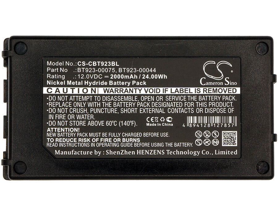 12.0V, 2000mAh, Ni-MH Battery fits Cattron Theimeg, Easy, Easy U. Mini, 24Wh