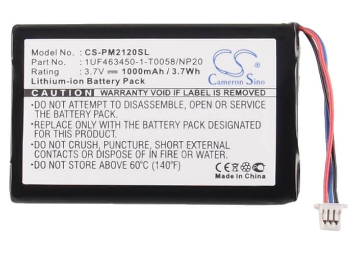 3.7V, 1000mAh, Li-ion Battery fits Flip, F360, F360b, 3.7Wh