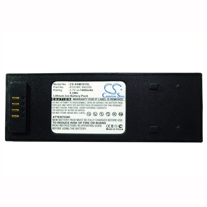 3.7V, 1400mAh, Li-ion Battery fits Sirius, Xm Satellite Sportscaster, Xm101wk, 5.18Wh
