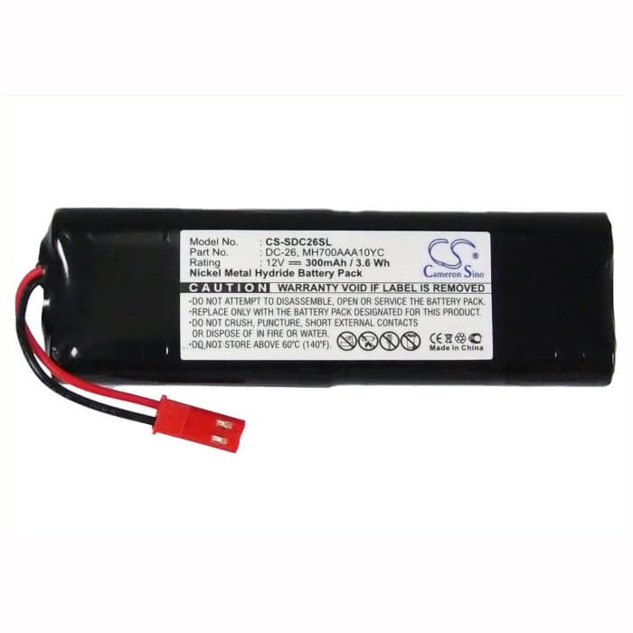 12.0V, 300mAh, Ni-MH Battery fits Sportdog, Prohunter Sd-2400, St100-p, 3.6Wh