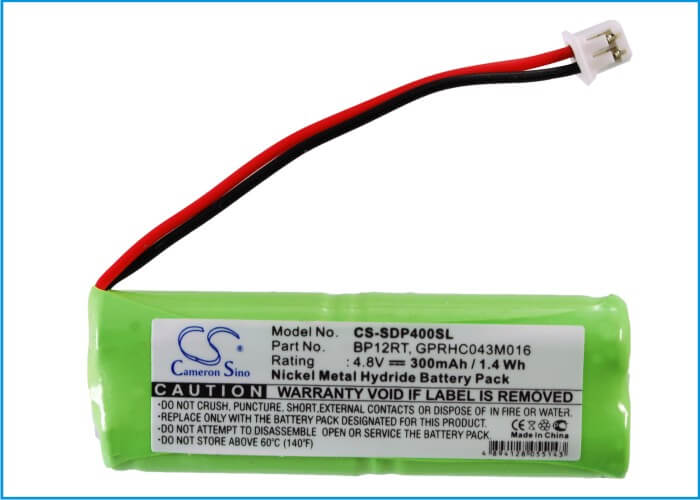 4.8V, 300mAh, Ni-MH Battery fits Dogtra, 1500ncp, 175ncp Transmitter, 1.44Wh