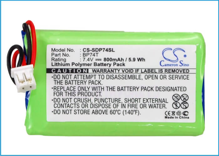 7.4V, 800mAh, Li-Polymer Battery fits Dogtra, 2500b Transmitter, 2500t Transmitter, 5.92Wh