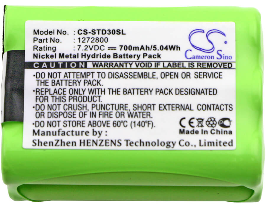 7.2V, 700mAh, Ni-MH Battery fits Tri-tronics, Classic 70 G3, Field 90 G3, 5.04Wh
