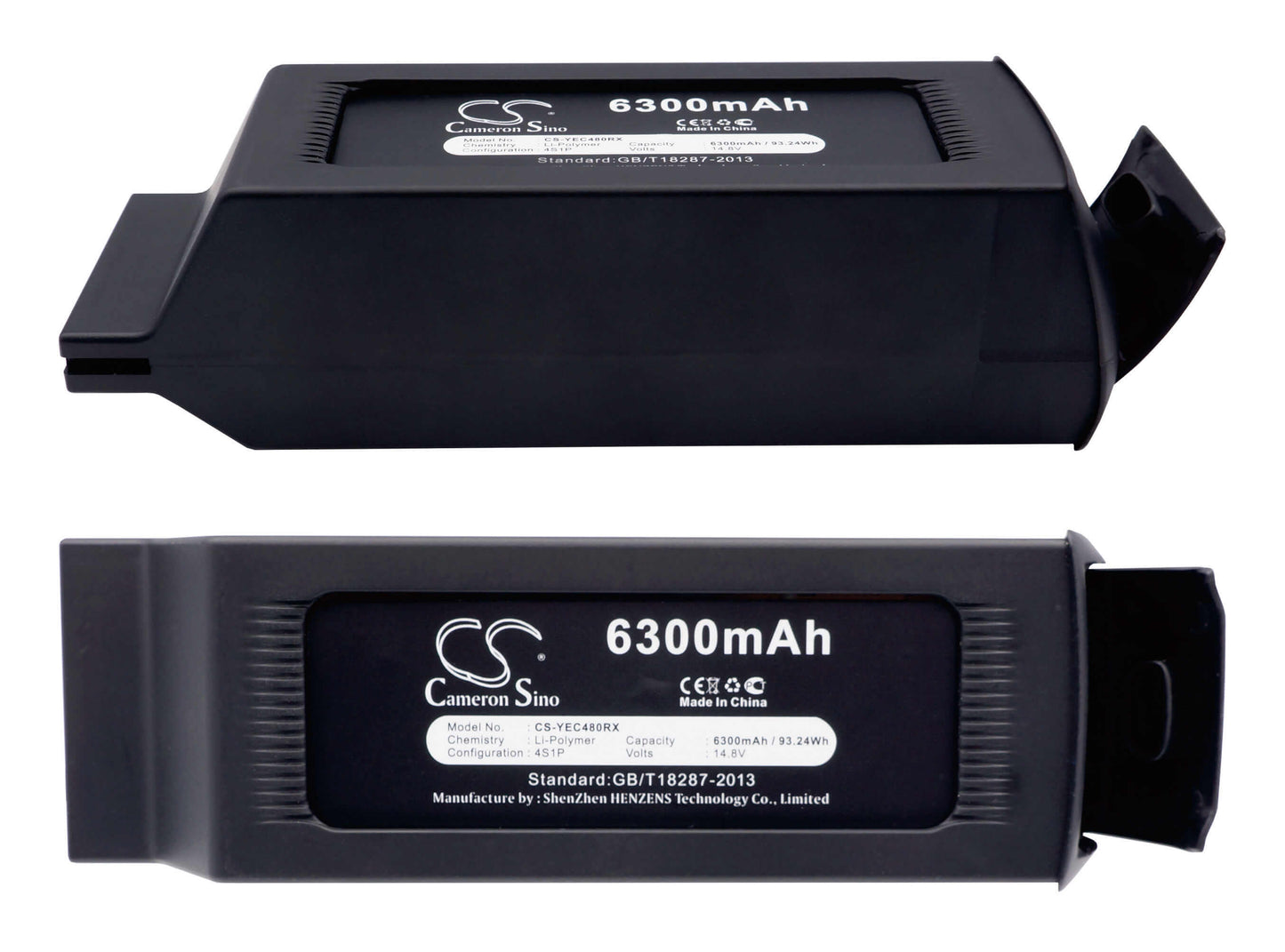 14.8V, 6300mAh, Li-Polymer Battery fits Yuneec, H480, Typhoon H, 93.24Wh
