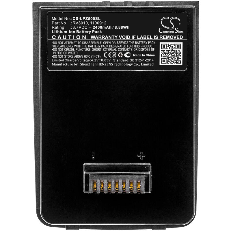 3.7V, 2400mAh, Li-ion Battery fits Leica, Zeno 5, Zeno 5 Gis Data Collection, 8.88Wh