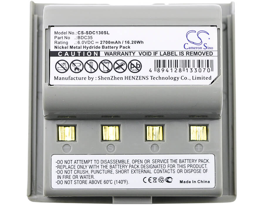 6.0V, 2700mAh, Ni-MH Battery fits Sokkia, Set 030r, Set 130r, 16.2Wh