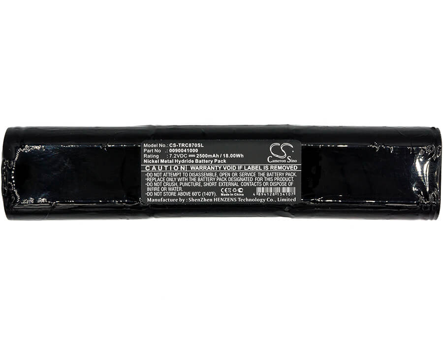 7.2V, 2500mAh, Ni-MH Battery fits Trilithic, 860dsp Field Analyzer, 860dspi Field Analyzer, 18Wh