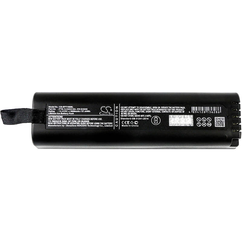14.4V, 2600mAh, Li-ion Battery fits Exfo, Ftb-1, Ftb-1v2, 37.44Wh