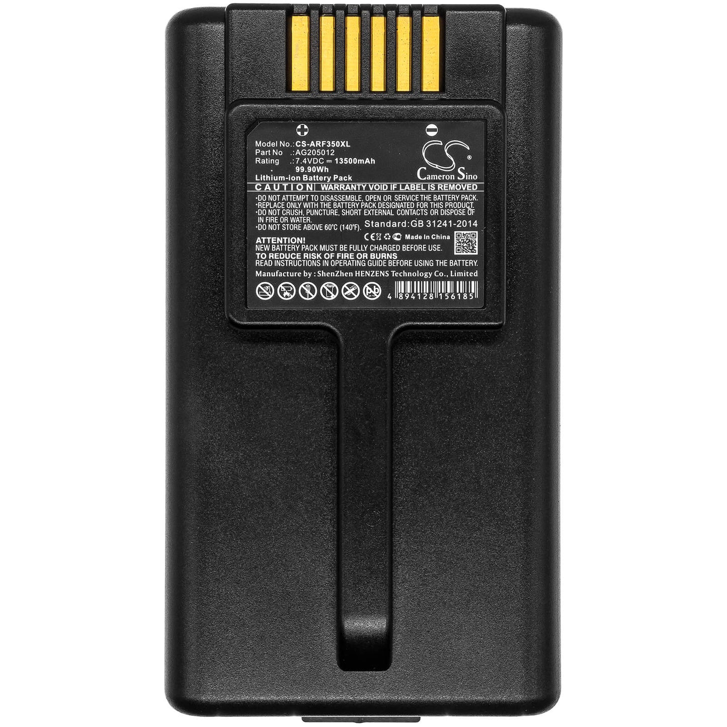 7.4V, 13500mAh, Li-ion Battery fits Aeroflex, Ifr, Marconi, 99.9Wh