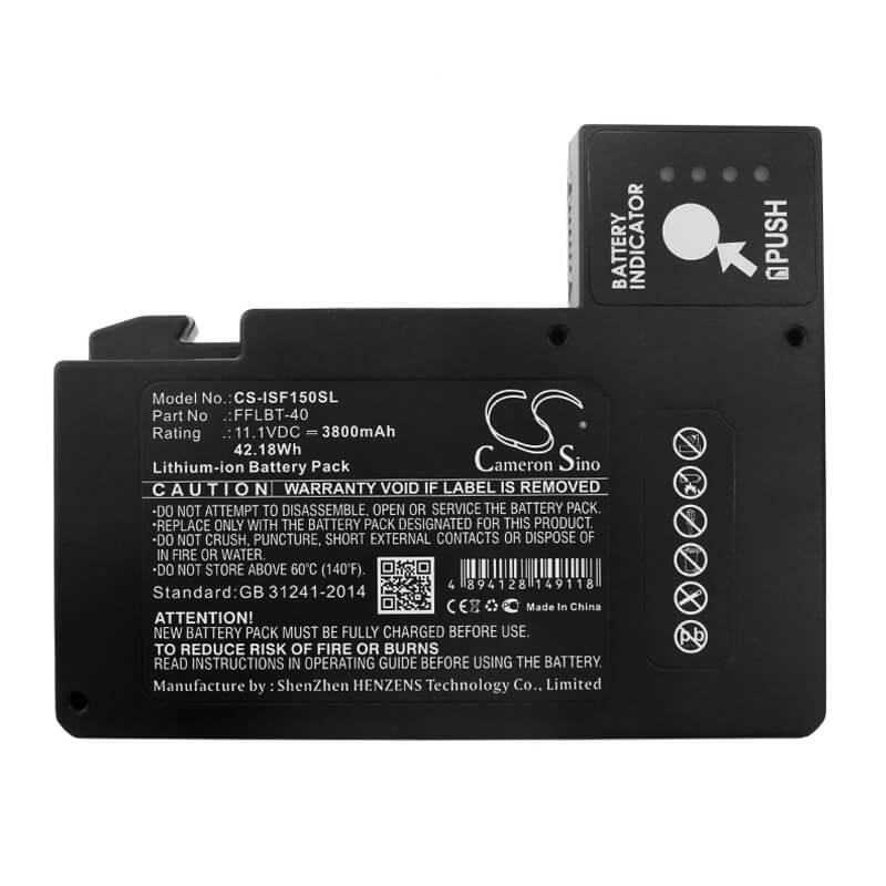 11.1V, 3800mAh, Li-ion Battery fits Inno, Ifs-15h, Ifs15m, 42.18Wh