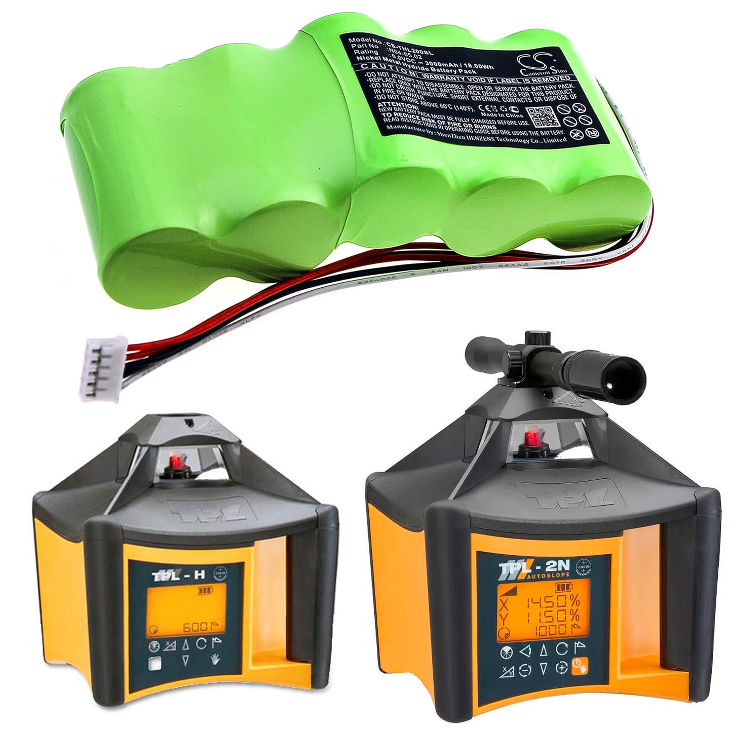 6.0V, 3000mAh, Ni-MH Battery fits Theis, Tpl-2n, Tpl-h, 18Wh