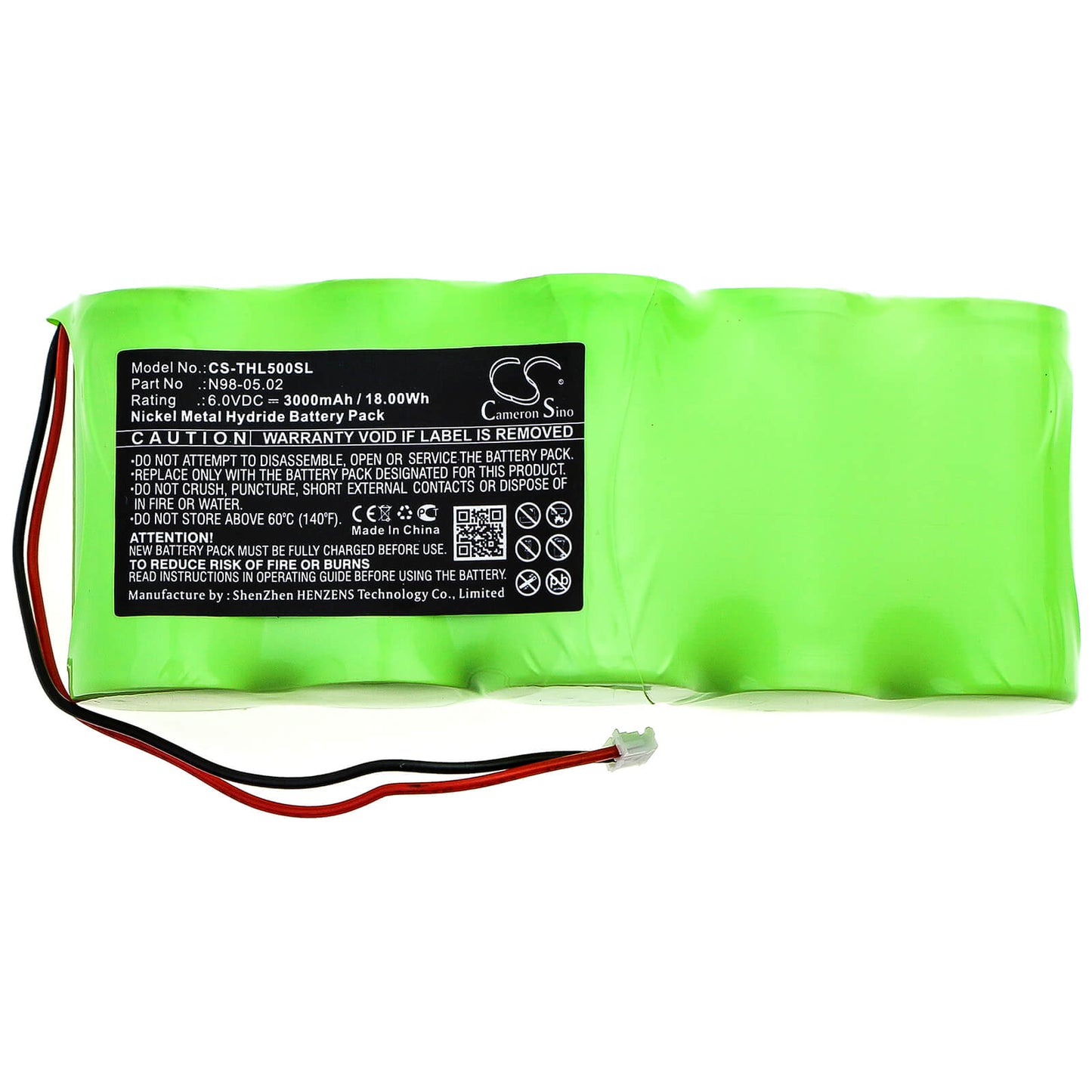 6.0V, 3000mAh, Ni-MH Battery fits Theis, Laser Til 40, Laser Tpl 400, 18Wh