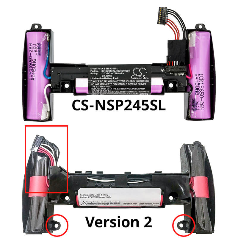 3.7V, 7700mAh, Li-ion Battery fits Nvidia, Handheld P2450, Loki Game, 28.49Wh