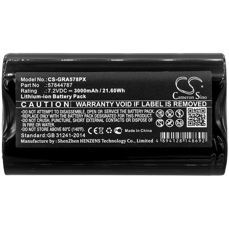 7.2V, 3000mAh, Li-ion Battery fits Gardena, Groom Barber, 21.6Wh