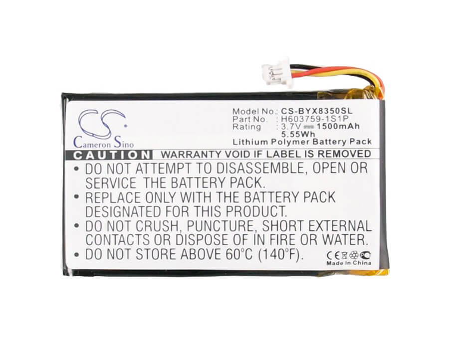 3.7V, 1500mAh, Li-Polymer Battery fits Bushnell, 368350, Yardage Pro Xgc, 5.55Wh